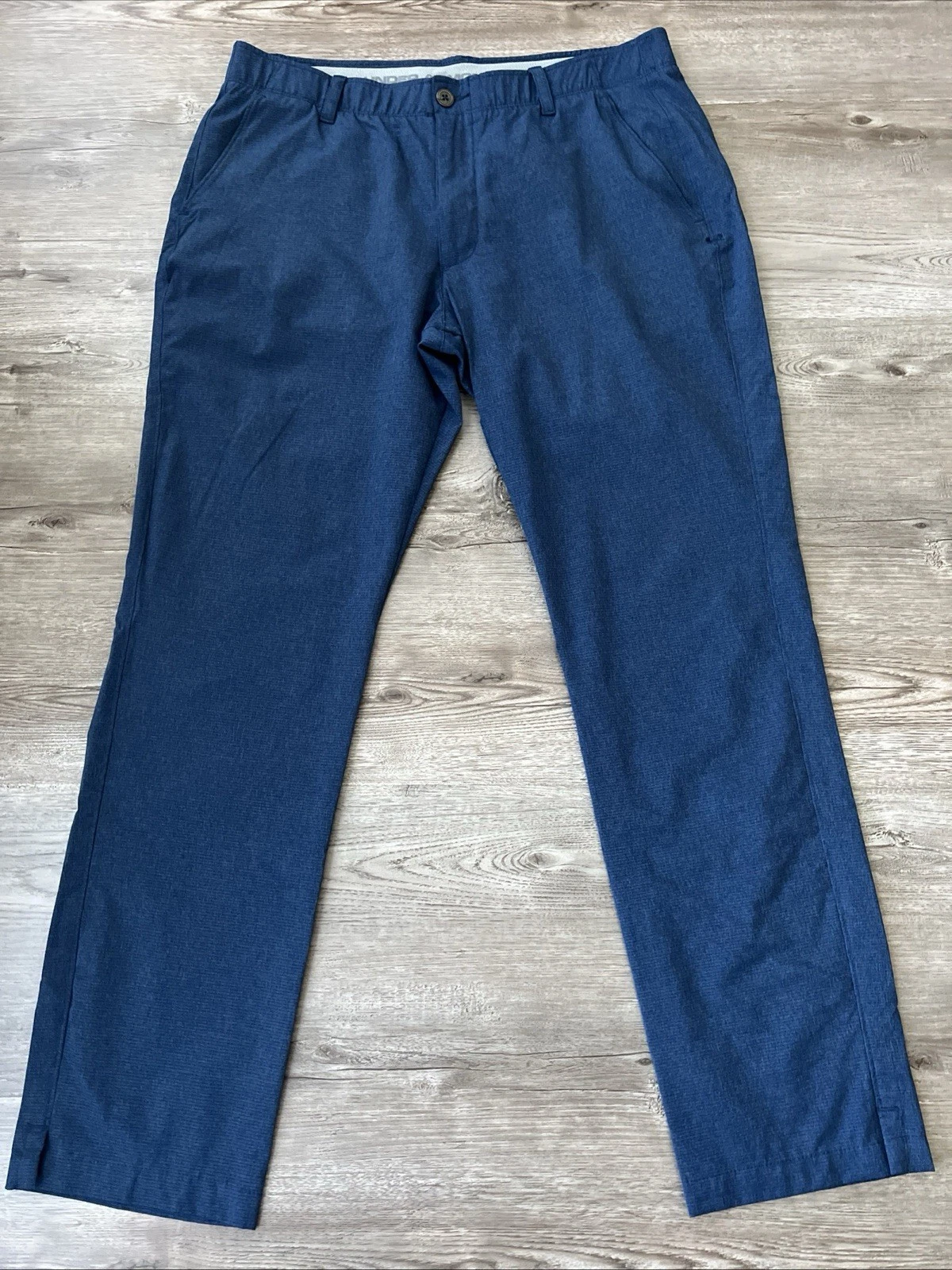 Under Armour Match Play Vented Slim Fit Pants Mens 36x32 Blue