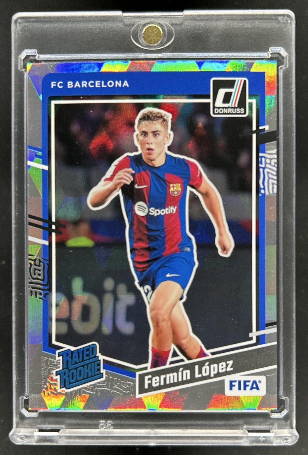 2023-24 Panini Donruss Fermin Lopez Cubic Rated Rookie #183 Barcelona