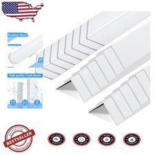 Bulk 20pc 48" White Vinyl Corner Guards for Furniture Cabinet Protection