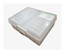 Simply Tidy Ordonnez Clear Photo Craft Keeper Storage Box 16 Cases 4x6