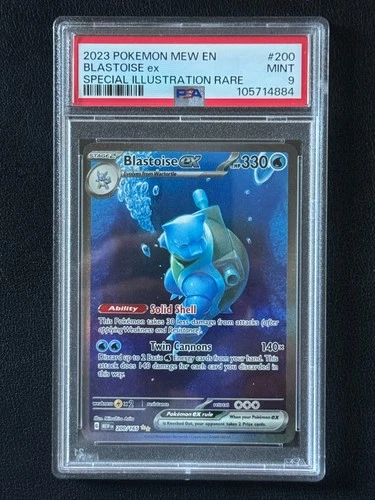 2023 Pokemon Mew Blastoise ex #200 SIR PSA 9