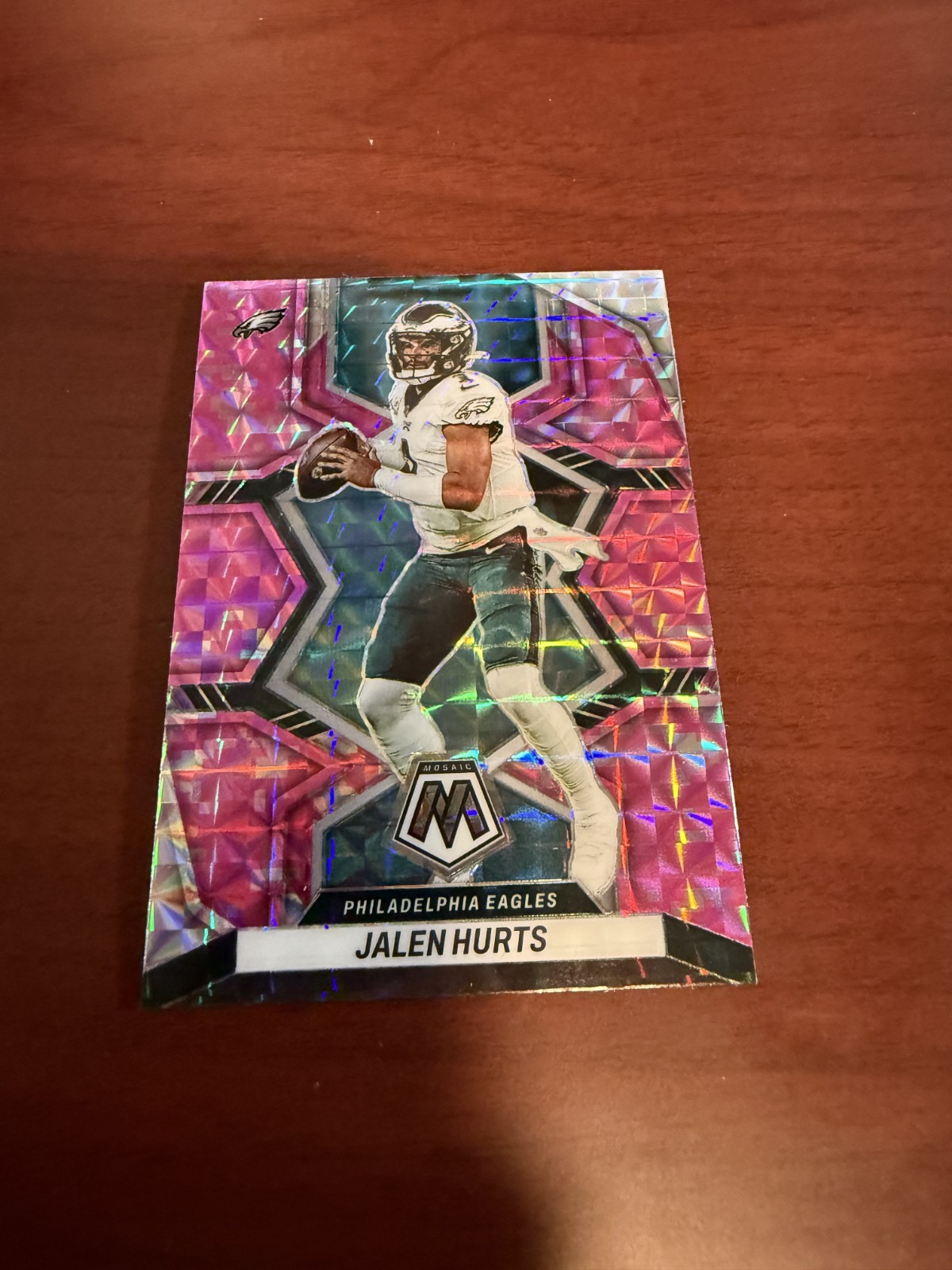 2022 Mosaic Camo Pink Refractor #156 Jalen Hurts