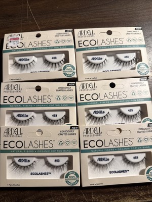 Lot of 6 Ardell Lashes False Eyelashes Fake Strip Eco 453 Organic Cotton Band