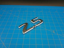 Chrome 2.5 Engine Emblem Badge Universal 2.5L Trunk Fender Adhesive Replacement