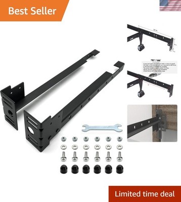 Adjustable Footboard Extension Brackets for Twin, Full, Queen & King Beds