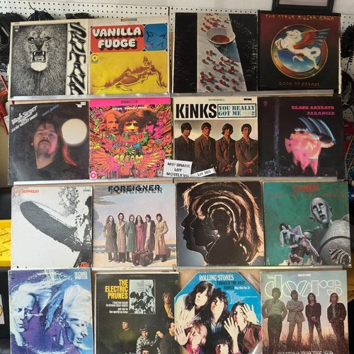 16x Classic Rock LP Lot VG – Led Zeppelin, Black Sabbath, Queen & More