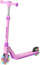 Gotrax K03 Kick Scooter for Kids, 5" LED RGB Lighted Wheels, 4.6 Lbs Pink