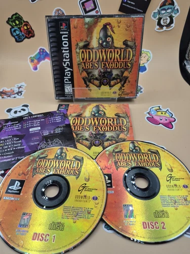 Ps1 Oddworld Abe's Exoddus CIB Tested