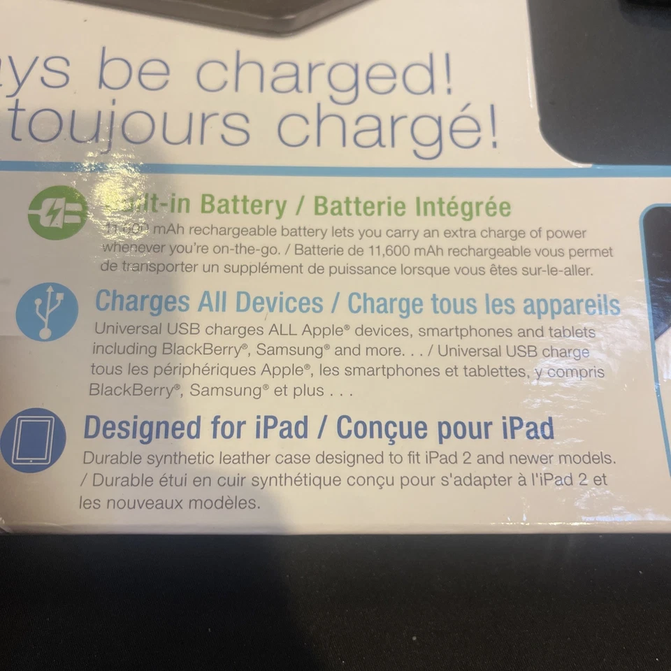 Jut-in Rechargeable Power Case Universal Design for 8-9"-10.1" Tablets Ipad new - Image 3 of 4