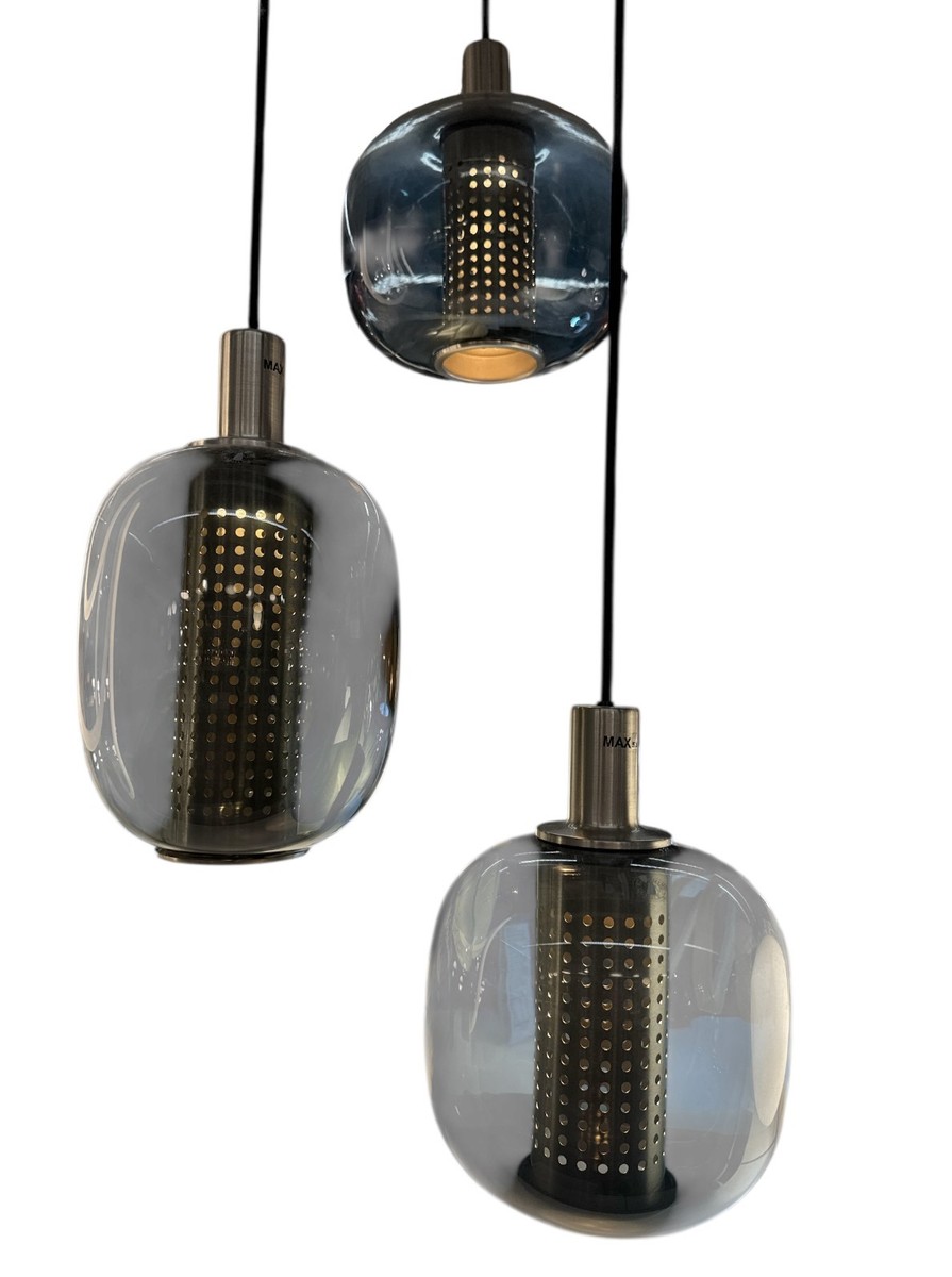 New IKEA HOGVIND Gray Pendent Lamp with 3 Lamps 41 cm (16