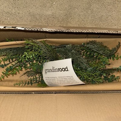 Wall Hanging Christmas Tree Grandin Road Flat 4ft Tall  NWT