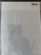 Darice REINDEER/DEER WITH DECORATIVE ANTLERS Embossing Folder