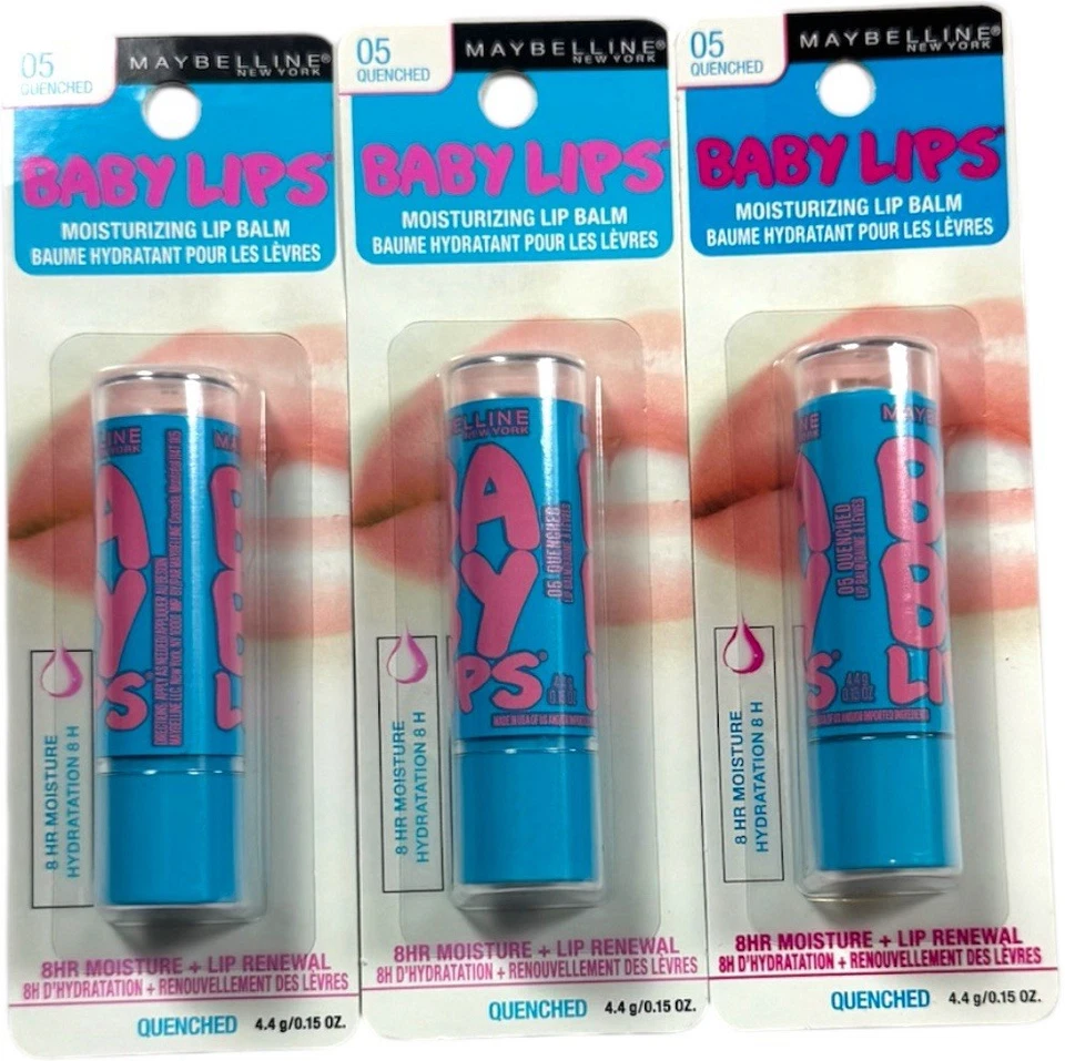 6 Maybelline Baby Lips 保湿润肤霜 01 MY PINK 05 QUENCHED 25 粉色 PUNCH — 第 4/4 张图片