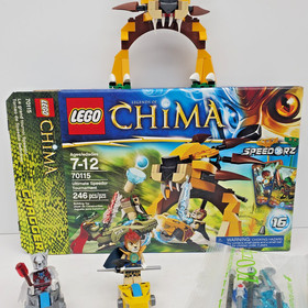 LEGO CHIMA #70115 ULTIMATE SPEEDOR TOURNAMENT w/ figures, book and box