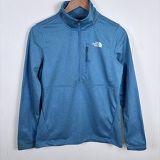 The North Face Women s Size Small 1/2 Zip Stretch Running Jacket Blue