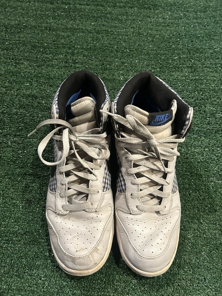 Nike Dunk High Premium Para Hombres Talla 11 Azul A Cuadros Tenis Zapatos 317891-006 2008 Foto 3 de 4