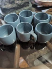 Frankoma Blue 4 M  12 Oz Coffee)Soup Mugs Set Of 6 Ex Condition