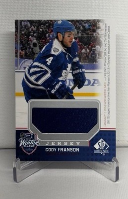 Cody Franson Winter classic patch Toronto Maple Leafs 2014-15 SP authentic