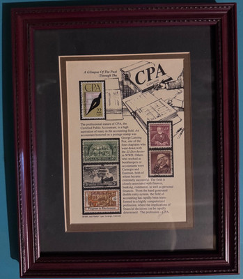 A Glimpse of The Past Through The CPA Stamps Collection Framed