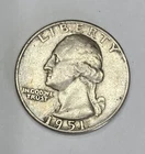 1951 P Washington Quarter 25c Philadelphia 90% Silver US Coin