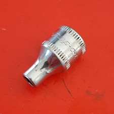 Snap-on Tools USA TMM4 1/4" Drive 6Pt Point 4mm Chrome Shallow Socket USA