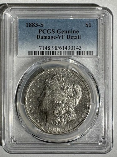1883-S Morgan Silver Dollar Freshly graded PCGS VF Details on 2/9/26