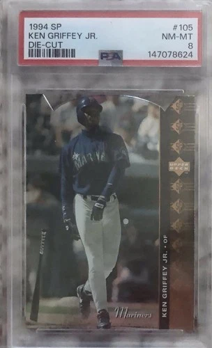 1994 Sp #105 Ken Griffey Jr. ( Low POP 57 ) Die-Cut PSA 8