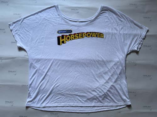 Breyer BreyerFest Horsepower Rare T Shirt Womens XL Scoop Neck Supergirl