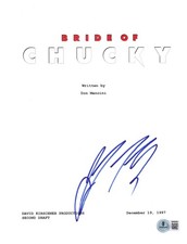 Jennifer Tilly Signed Bride of Chucky Full Script Authentic Autograph Beckett
