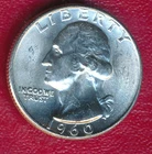 1960-D SILVER WASHINGTON QUARTER *BRILLIANT UNCIRCULATED** FREE SHIPPING!