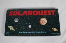 Vintage Solarquest Board Game 1986 Space Age Real Estate Golden