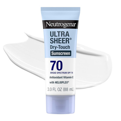 Neutrogena Ultra Sheer SPF 70 Sunscreen Lotion 3 Oz Water Resistant UVA UVB (80