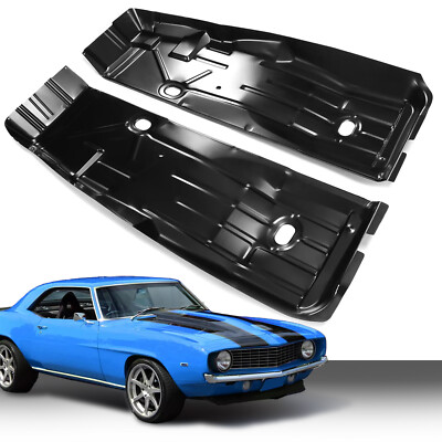 For Camaro Firebird 1967-1969 Full Length Floor Pan Patch Panels Pair Steel 2Pcs