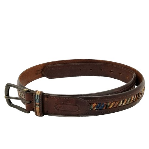ZEP-PRO Leather Canvas Woven Ribbon Fishing Belt SNOOK belt size