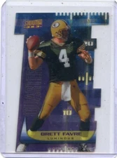 1999 STADIUM CLUB #T1A BRETT FAVRE "3x3 LUMINOUS DIE-CUT" PACKERS 103124