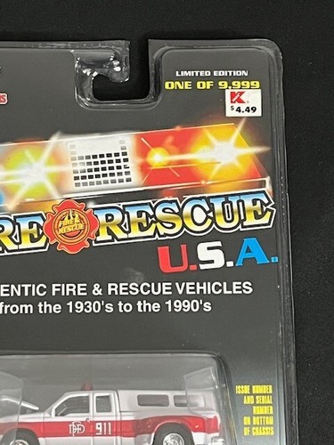 Racing Champions Fire Rescue USA Dallas, TX Fire Dept. - Picture 3 of 4