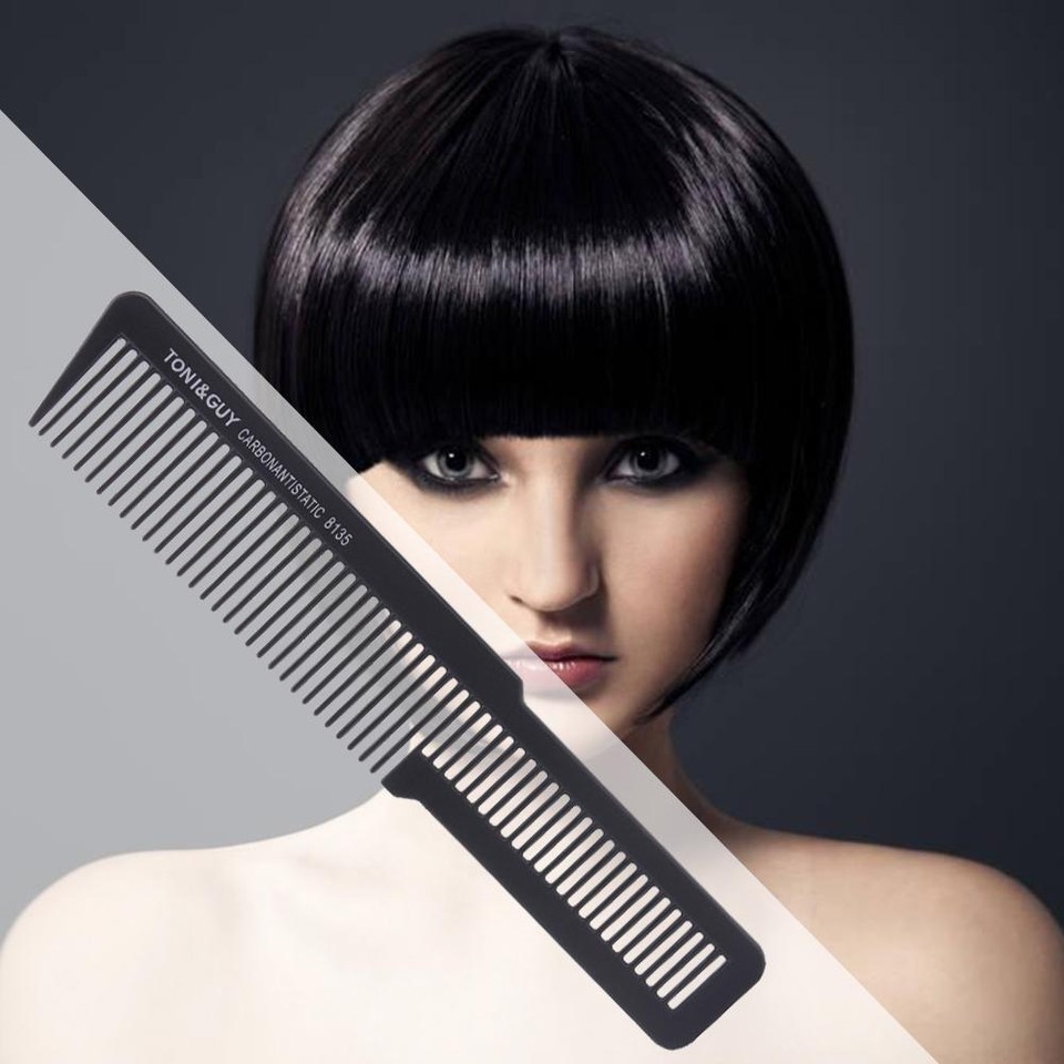 Plastic Barber Combs Black Side Swept Comb Professional Unisex