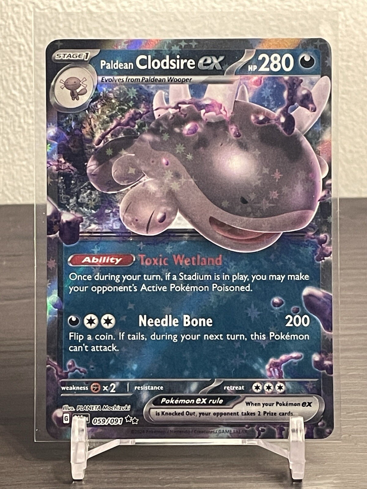 2024 Pokemon Paldean Fates - Paldean Clodsire EX #59/91