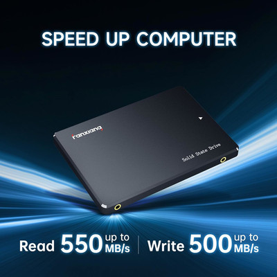Fanxiang S101 SATA SSD 1TB, Internal State Drive SATA III 6Gb/s 2.5'' Sata SSD,