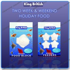 KING BRITISH AQUARIUM HOLIDAY VACATION BLOCK FISH FOOD FEEDING TROPICAL COLD