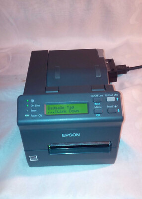 Epson TM-L500A Label and Ticket USB SERIAL POS PRINTER M254A  Tested & Working!!