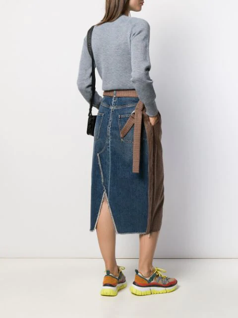 Ben Taverniti Unravel Project White Distressed Denim Skirt Shorts Belt NWT Unravel Project | Skirts | New Ben Taverniti Unravel Project  main image 3