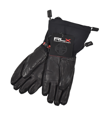 Vintage Men's Polo Ralph Lauren RLX Gore-Tex Leather Gauntlet Ski