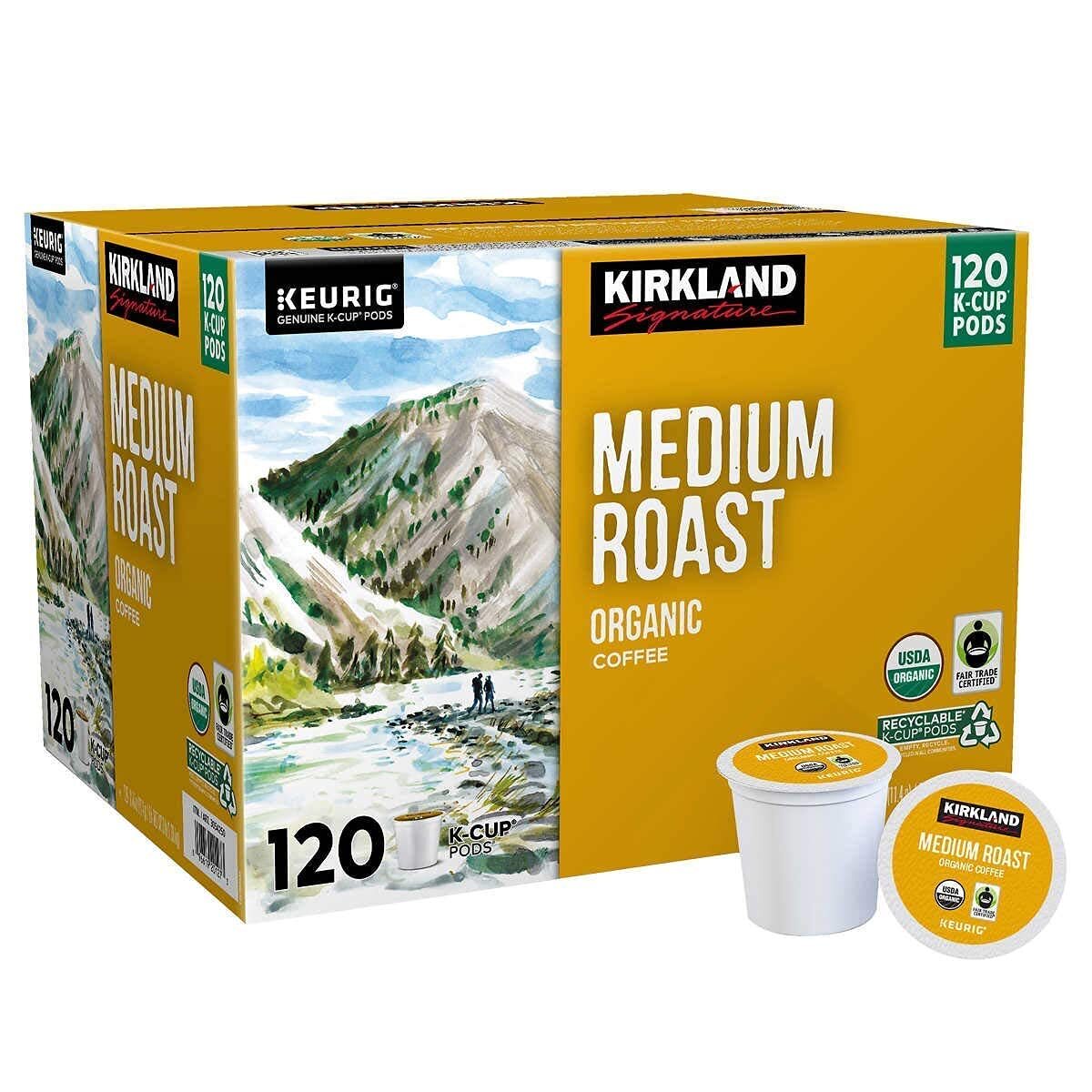 Kirkland Signature Organic Medium Blend Roast, Recyclable K Cup