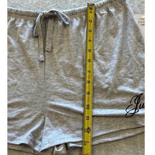 Juicy Couture Neu mit Etikett Pyjama Lounge Set Shorts Top Large Grau - Bild 6 von 10