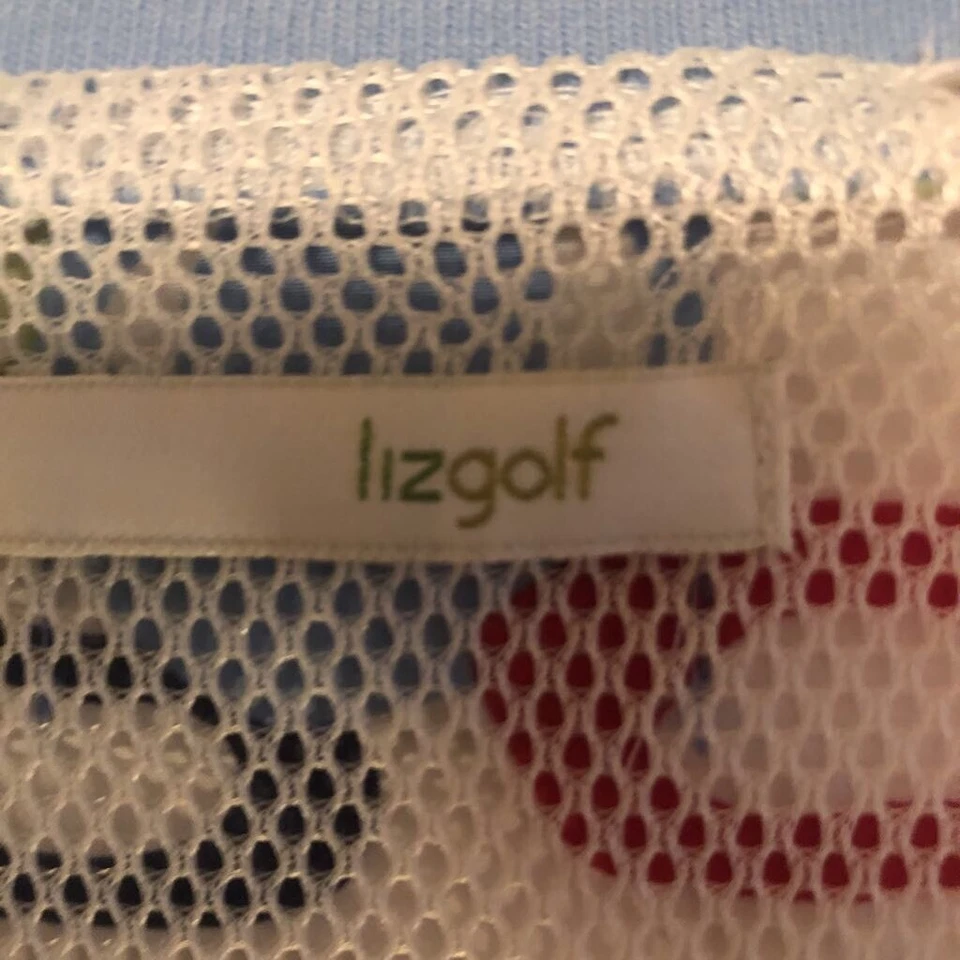 Camisa Pullover Top Liz Golf Para Mujer Multicolor Manga Larga Cuello en V Forrada Bolsillos M Foto 4 de 4