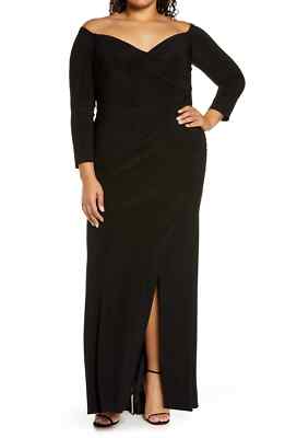 sachin and babi light blue dress La Femme Curve Dress 32402 Black / 12W main image 0