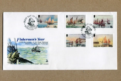 ISLE OF MAN, Royal National Mission Deep Sea Fishermen Series 1981 FDC