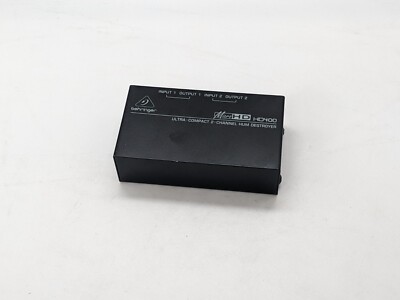 Behringer HD400 Ultrakompakter 2-Kanal Brummzerstörer Entstörer HD 400