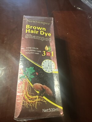 Newvenper,  Brown,  Hair Dye Shampoo Instant 3 in 1 +Grey Coverage